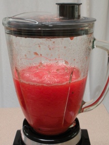 how to puree watermelon
